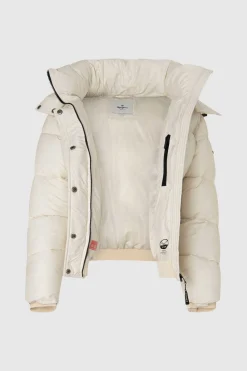 Casaco De Penas Acolchoado Capuz