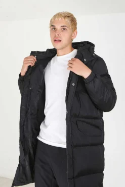 Casaco De Penas Acolchoado Com Fecho-Eclair