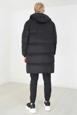 Casaco De Penas Acolchoado Com Fecho-Eclair