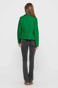 Casaco Estilo Biker Efeito Pele