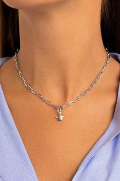 Charm Simple Star De Prata