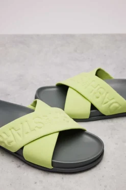 Chinelas Tiras Cruzado Logo