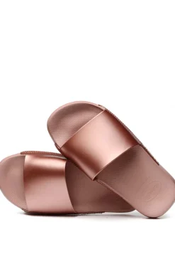 Chinelos Hav. Slide Classic Metallic