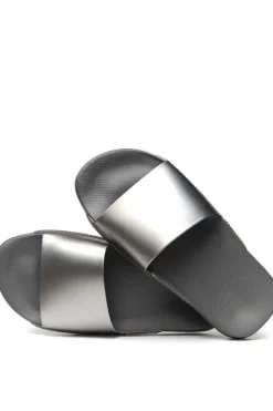 Chinelos Hav. Slide Classic Metallic