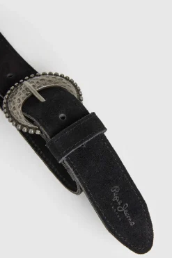 Cinto Camurca Fivela Redonda