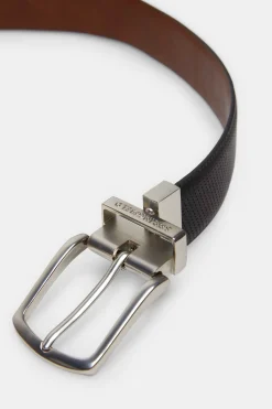 Cinto Efeito Pele Microperfurada Reversivel