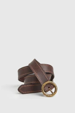 Cinto Pele Fivela Redonda