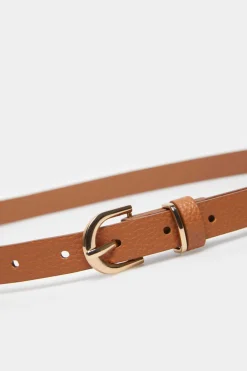 Cinto Textura Fivela Dourada