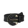 Cinto Trancado Com Fivela Redonda