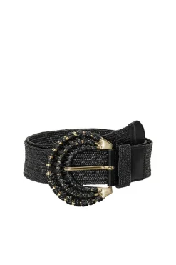 Cinto Trancado Com Fivela Redonda