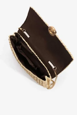 Clutch De Festa Com Fio Metalizado