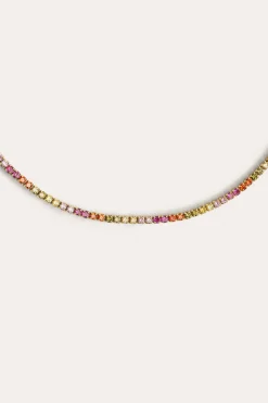 Colar Riviere Colors Ouro