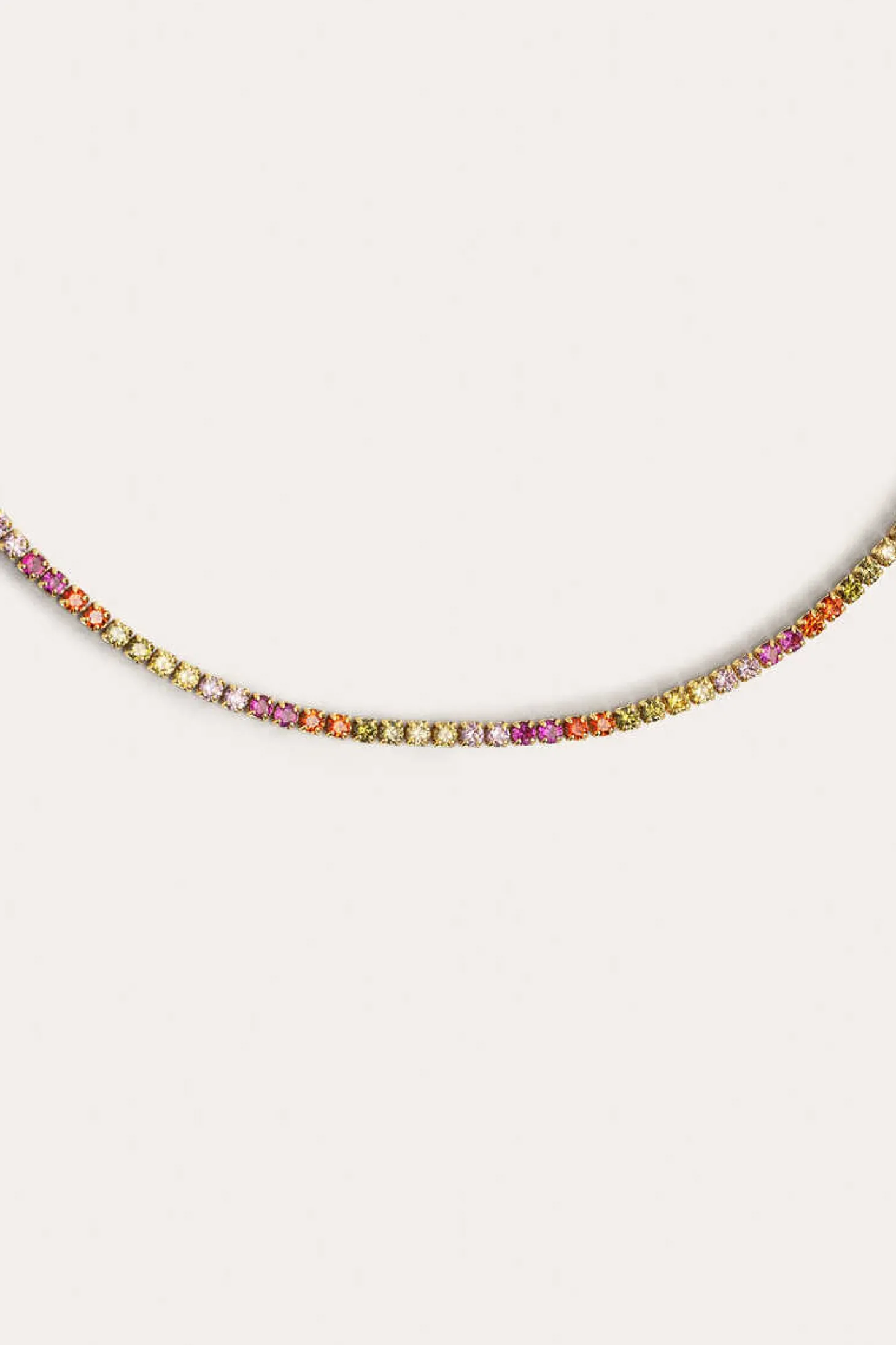 Colar Riviere Colors Ouro