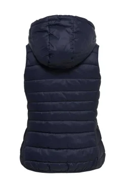 Colete Acolchoado Com Capuz.