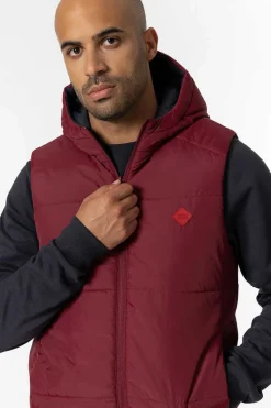 Colete Acolchoado Com Capuz Reversivel