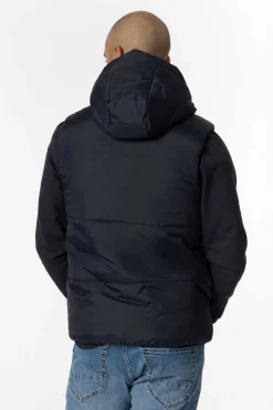 Colete Acolchoado Com Capuz Reversivel