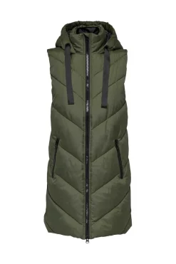 Colete Acolchoado Com Capuz