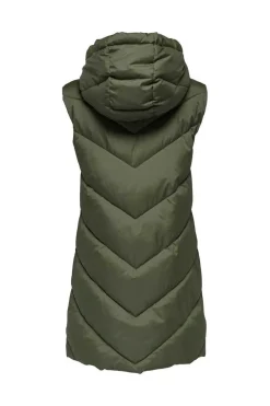 Colete Acolchoado Com Capuz