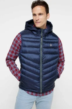 Colete Acolchoado Com Capuz