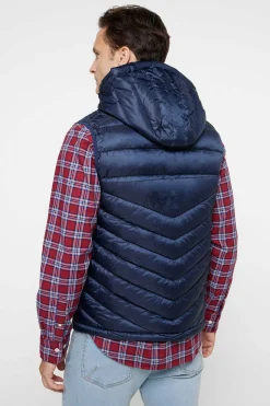 Colete Acolchoado Com Capuz