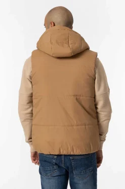 Colete Acolchoado Com Capuz Reversivel