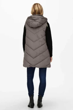 Colete Acolchoado Com Capuz