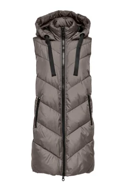 Colete Acolchoado Com Capuz