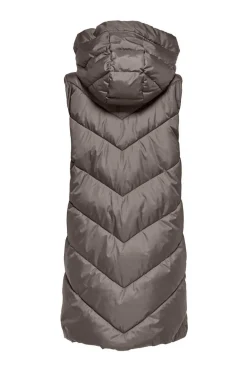 Colete Acolchoado Com Capuz