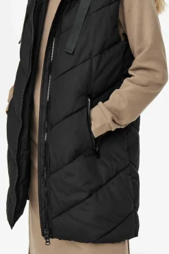 Colete Acolchoado Com Capuz