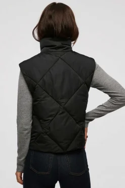 Colete Acolchoado Curto De Mulher