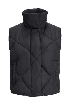 Colete Acolchoado Curto De Mulher