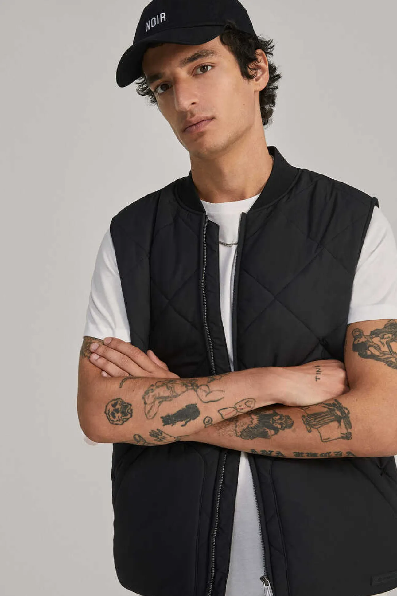 Colete Acolchoado Gola Bomber