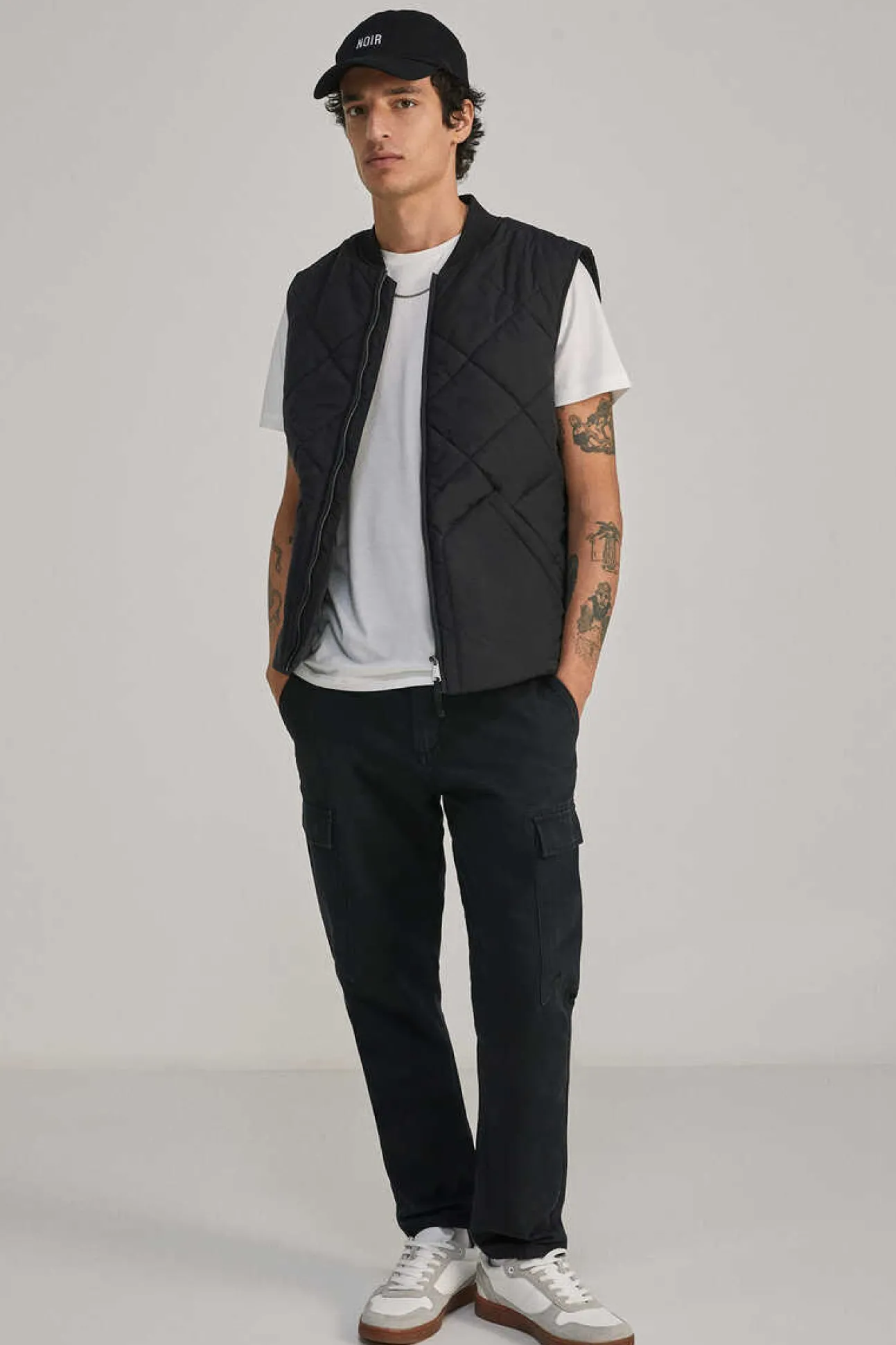 Colete Acolchoado Gola Bomber