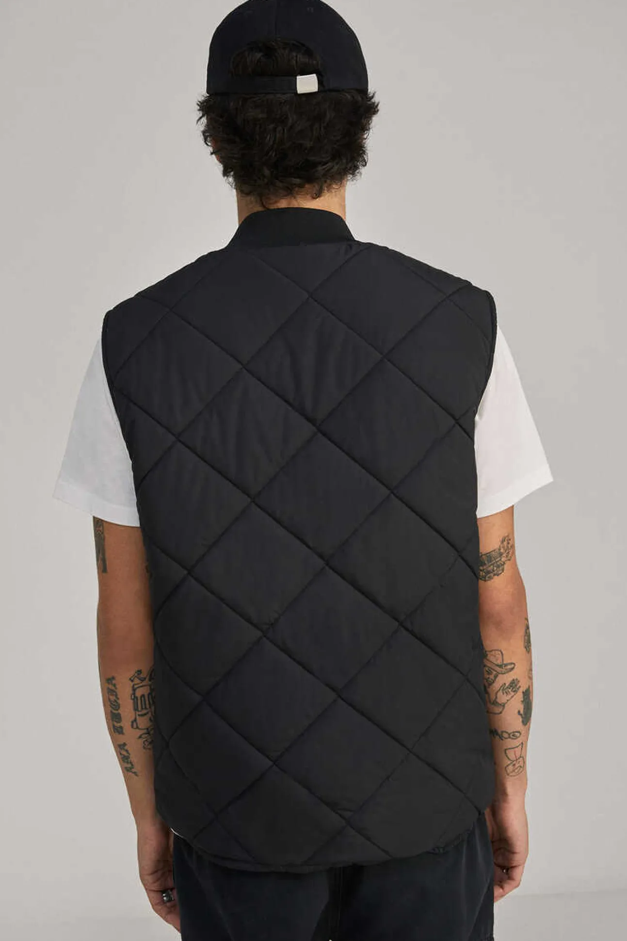 Colete Acolchoado Gola Bomber