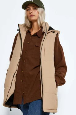 Colete Comprido Acolchoado