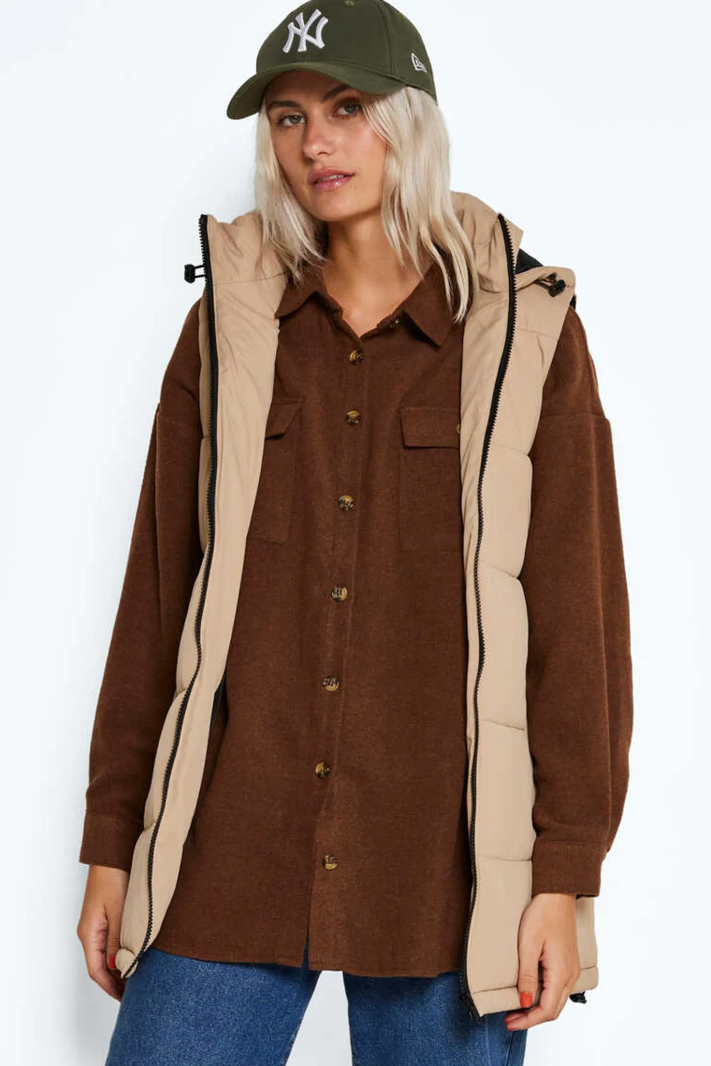 Colete Comprido Acolchoado