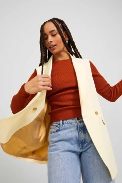 Colete Comprido Tecido Tayloring