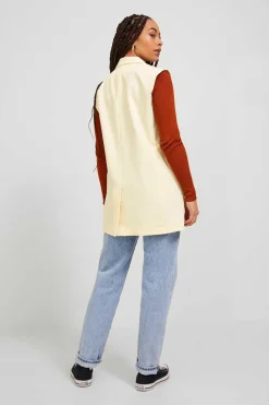 Colete Comprido Tecido Tayloring