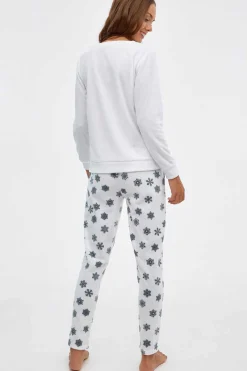 Conjunto Pijama Urso Polar Mulher