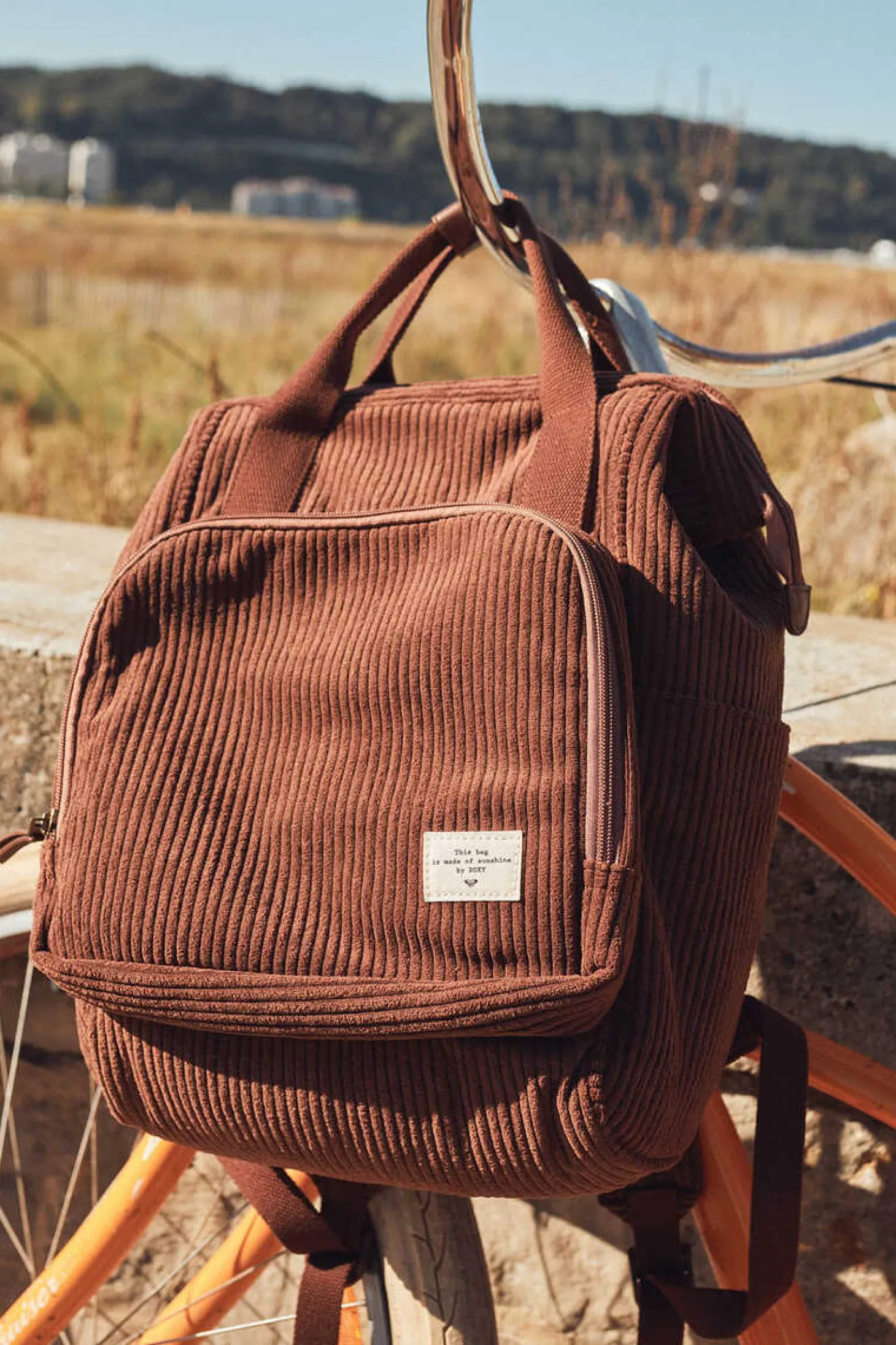 Cosy Nature - Mochila Media De Bombazina Para Mulher