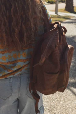 Cosy Nature - Mochila Media De Bombazina Para Mulher