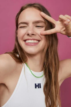 Crop Top Halter Sem Costuras Cinzento