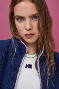 Crop Top Halter Sem Costuras Cinzento