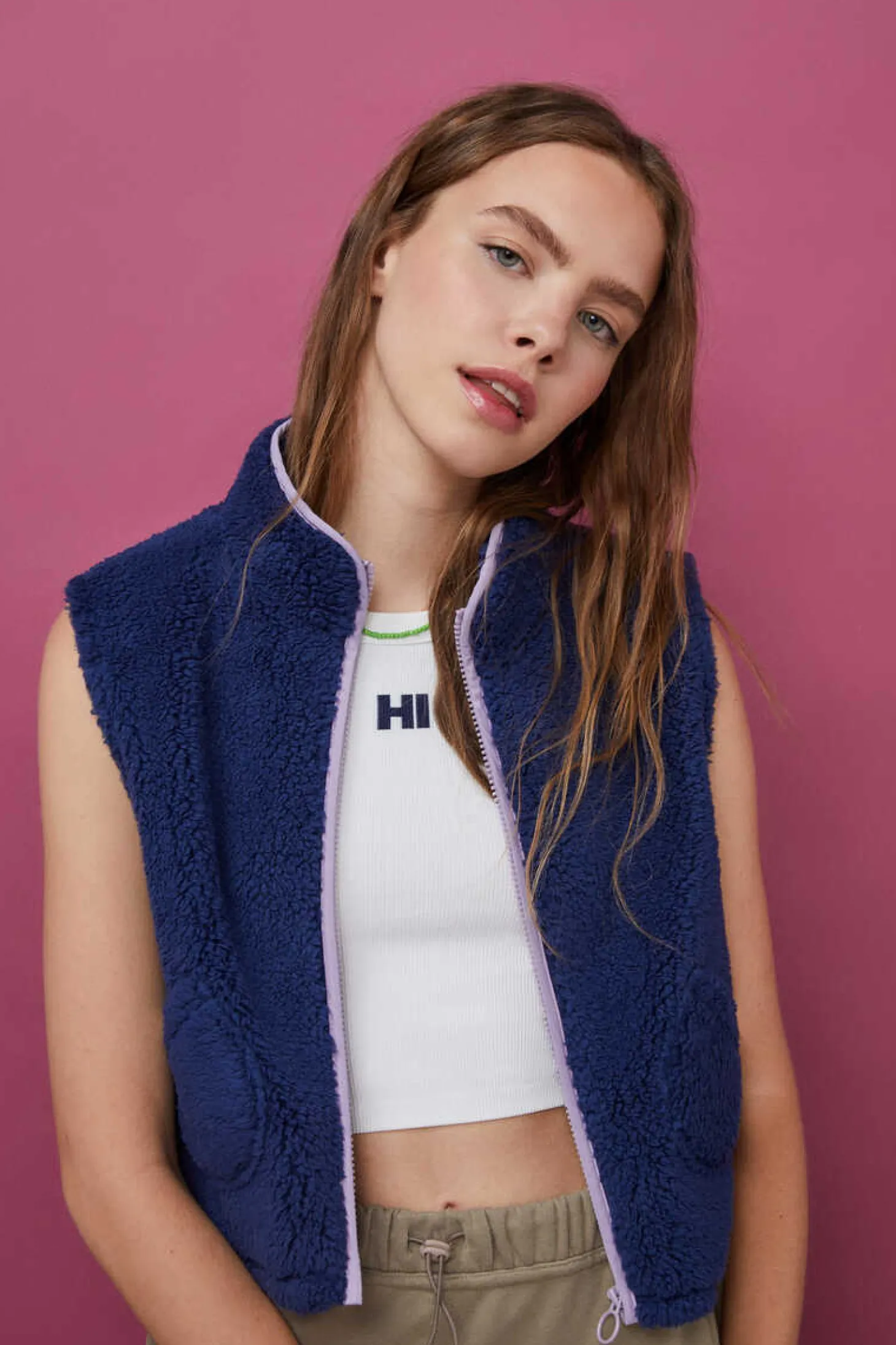 Crop Top Halter Sem Costuras Cinzento