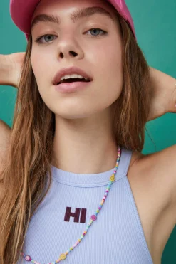 Crop Top Halter Sem Costuras Branco