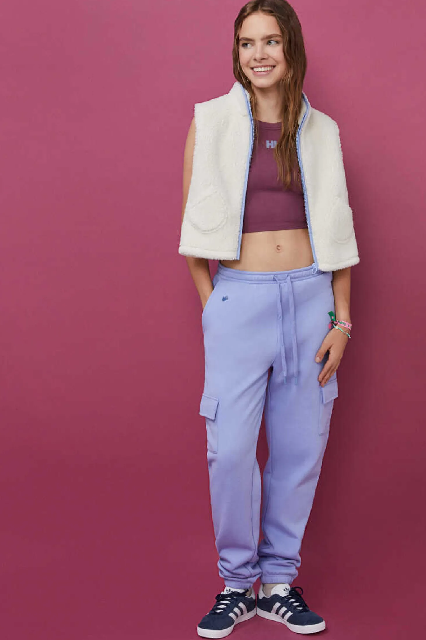 Crop Top Halter Sem Costuras Bordo