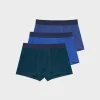 Cueca Boxer Liso Pack 3