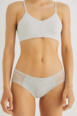 Cuequinha Larga Algodao Cinzenta