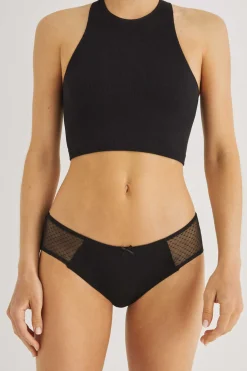 Cuequinha Larga Algodao Preta