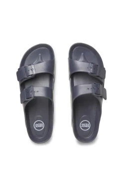 Deslize De Uma Cor Nas Sandalias